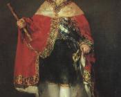 弗朗西斯科 德 戈雅 : Ferdinand 7 in his Robes of State